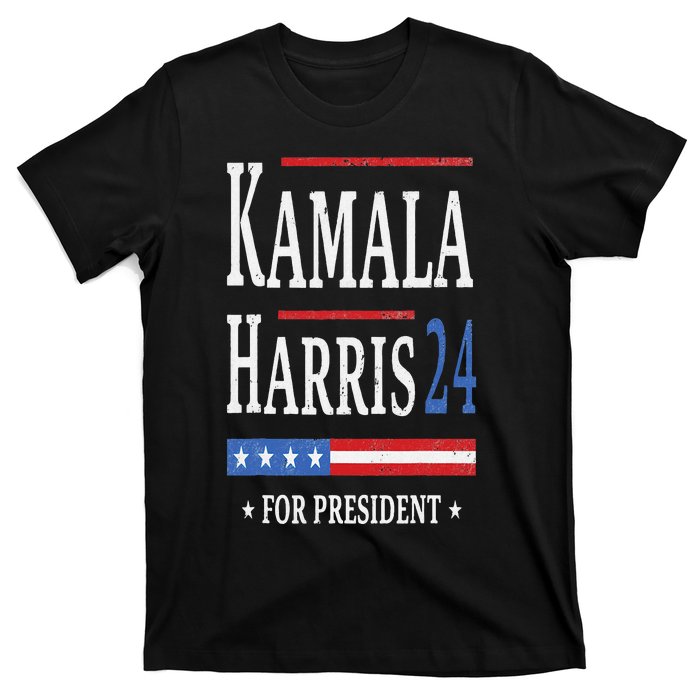 Vintage Kamala Harris 2024 For President Election Campaign T-Shirt