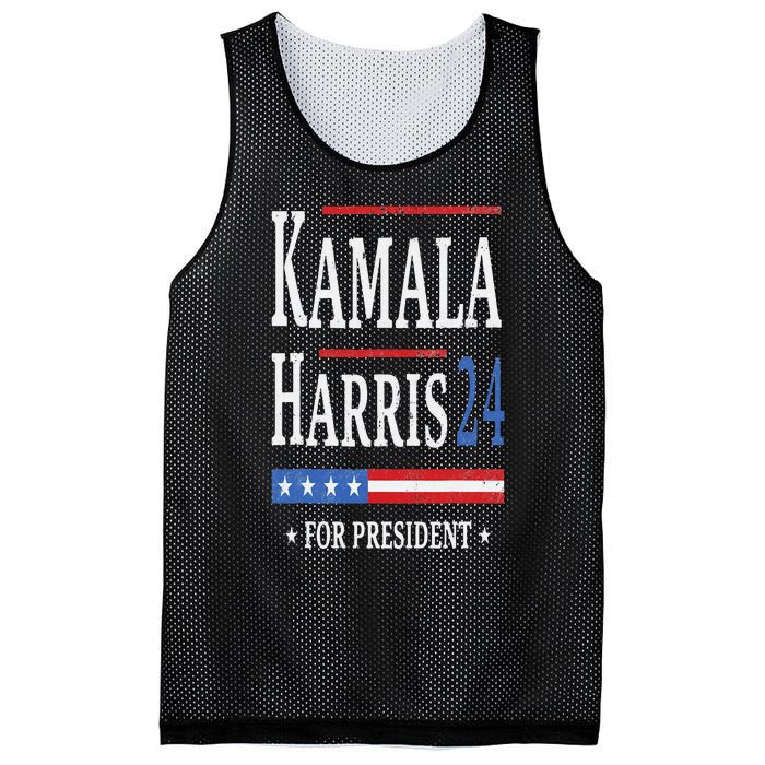 Vintage Kamala Harris 2024 For President Election Campaign Mesh Reversible Basketball Jersey Tank