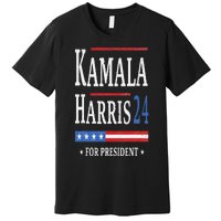 Vintage Kamala Harris 2024 For President Election Campaign Premium T-Shirt