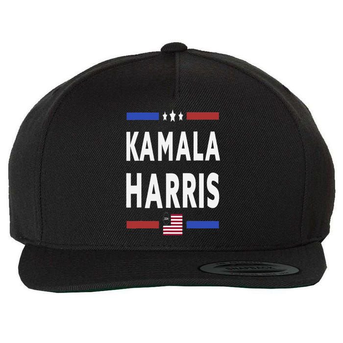 Vintage Kamala Harris 2024 For President Election Campaign Wool Snapback Cap