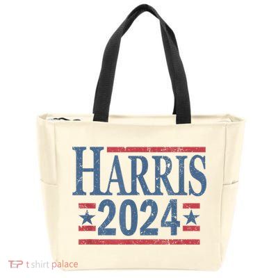 Vintage Kamala Harris 2024 Zip Tote Bag