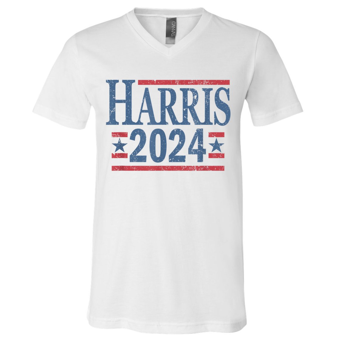 Vintage Kamala Harris 2024 V-Neck T-Shirt