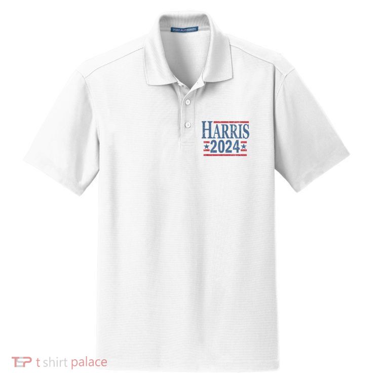 Vintage Kamala Harris 2024 Dry Zone Grid Polo