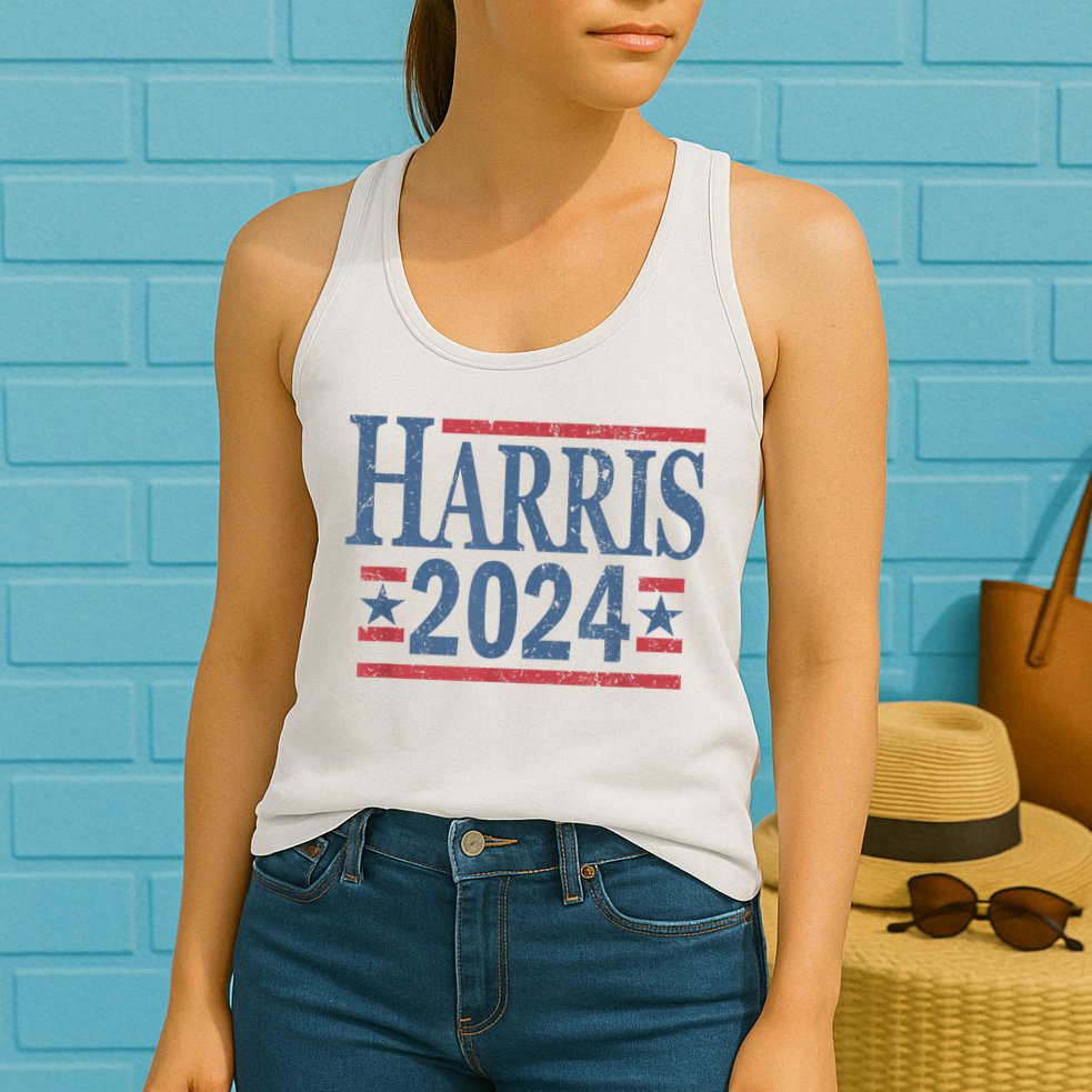 Vintage Kamala Harris 2024 Womens Tank Top