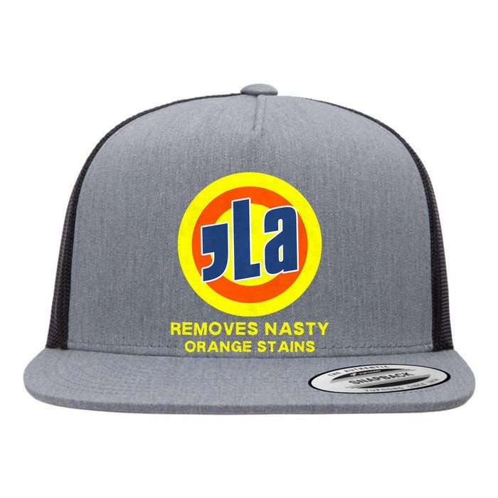 Vote Kamala Harris 2024 Removes Nasty Orange Stains Flat Bill Trucker Hat