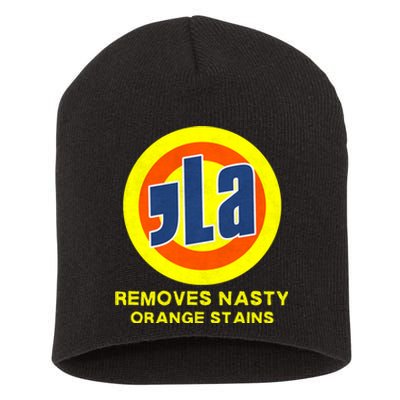 Vote Kamala Harris 2024 Removes Nasty Orange Stains Short Acrylic Beanie