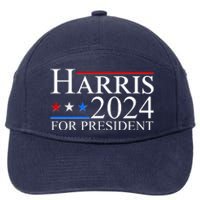 Vote Kamala Harris 2024 For President 2024 Election 7-Panel Snapback Hat