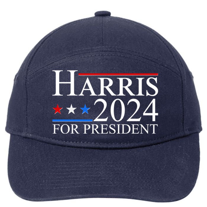 Vote Kamala Harris 2024 For President 2024 Election 7-Panel Snapback Hat