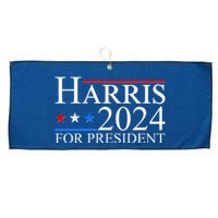 Vote Kamala Harris 2024 For President 2024 Election Large Microfiber Waffle Golf Towel