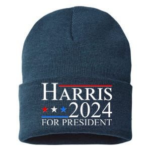 Vote Kamala Harris 2024 For President 2024 Election Sustainable Knit Beanie