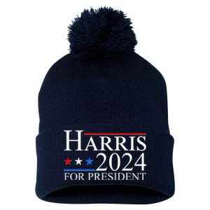 Vote Kamala Harris 2024 For President 2024 Election Pom Pom 12in Knit Beanie