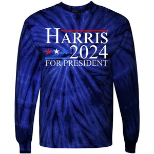 Vote Kamala Harris 2024 For President 2024 Election Tie-Dye Long Sleeve Shirt