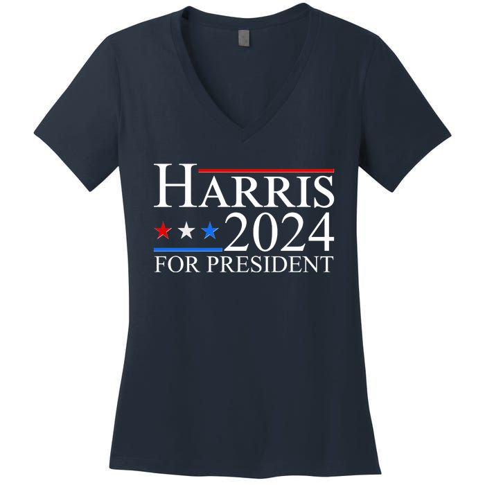 Vote Kamala Harris 2024 For President 2024 Election Women's V-Neck T-Shirt