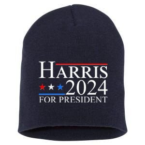 Vote Kamala Harris 2024 For President 2024 Election Short Acrylic Beanie