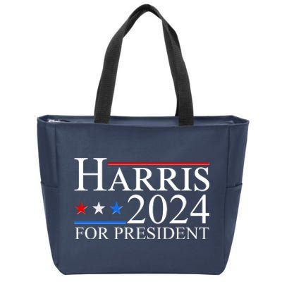 Vote Kamala Harris 2024 For President 2024 Election Zip Tote Bag