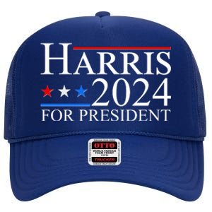 Vote Kamala Harris 2024 For President 2024 Election High Crown Mesh Back Trucker Hat