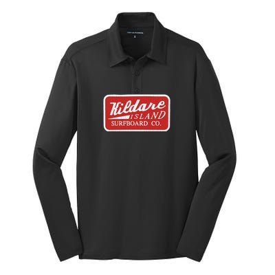 Vintage Kildare Island Surfboard Wear Paradise On Earth Silk Touch Performance Long Sleeve Polo