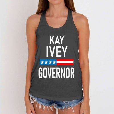 Vote Kay Ivey Alabama Governor Re Elect Kay Ivey Women's Knotted Racerback Tank