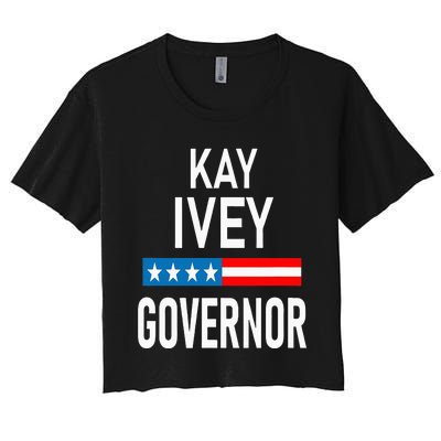 Vote Kay Ivey Alabama Governor Re Elect Kay Ivey Women's Crop Top Tee