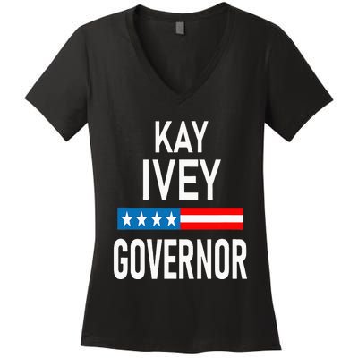 Vote Kay Ivey Alabama Governor Re Elect Kay Ivey Women's V-Neck T-Shirt