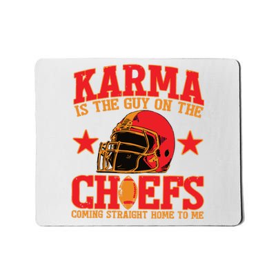 Vintage Karma Is The Guy On The Chief Football Mousepad