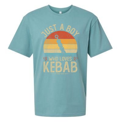 Vintage Kebab Just A Who Loves Kebab S Meaningful Gift Sueded Cloud Jersey T-Shirt