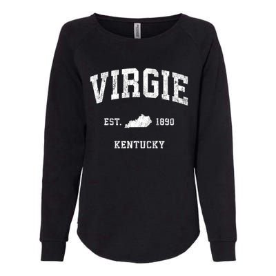 Virgie Kentucky Ky Vintage Athletic Womens California Wash Sweatshirt