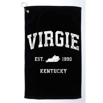 Virgie Kentucky Ky Vintage Athletic Platinum Collection Golf Towel