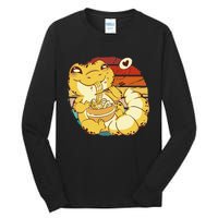 Vintage kawaii leopard gecko eating ra animal ra lover Tall Long Sleeve T-Shirt