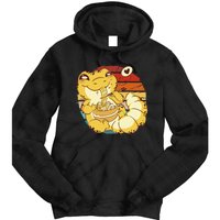 Vintage kawaii leopard gecko eating ra animal ra lover Tie Dye Hoodie