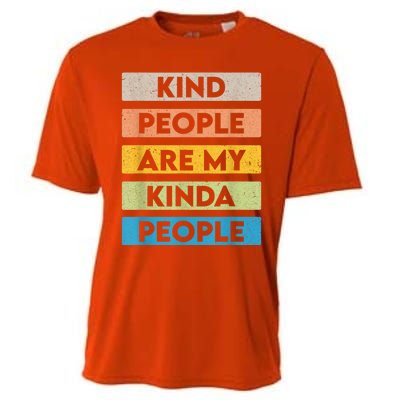 Vintage Kindness Message Be Kind Positive People Cooling Performance Crew T-Shirt