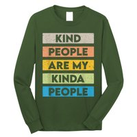 Vintage Kindness Message Be Kind Positive People Long Sleeve Shirt