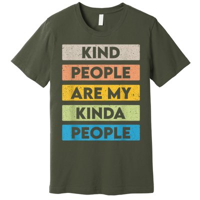 Vintage Kindness Message Be Kind Positive People Premium T-Shirt