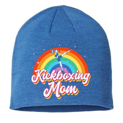 Vintage Kickboxing Mom Like A Normal Mom Only Cooler Sustainable Beanie