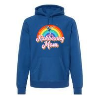 Vintage Kickboxing Mom Like A Normal Mom Only Cooler Premium Hoodie