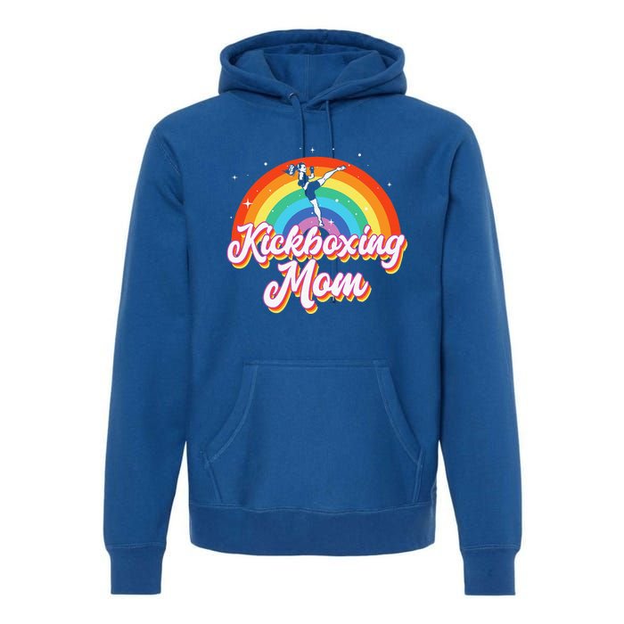 Vintage Kickboxing Mom Like A Normal Mom Only Cooler Premium Hoodie