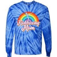 Vintage Kickboxing Mom Like A Normal Mom Only Cooler Tie-Dye Long Sleeve Shirt