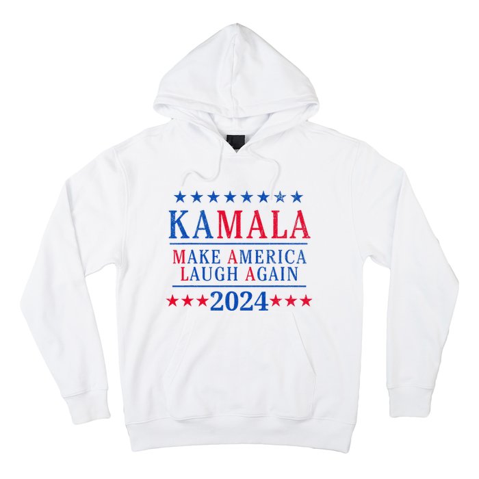 Vintage Kamala Make America Laugh Again Harris 2024 Election Hoodie