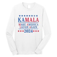 Vintage Kamala Make America Laugh Again Harris 2024 Election Long Sleeve Shirt