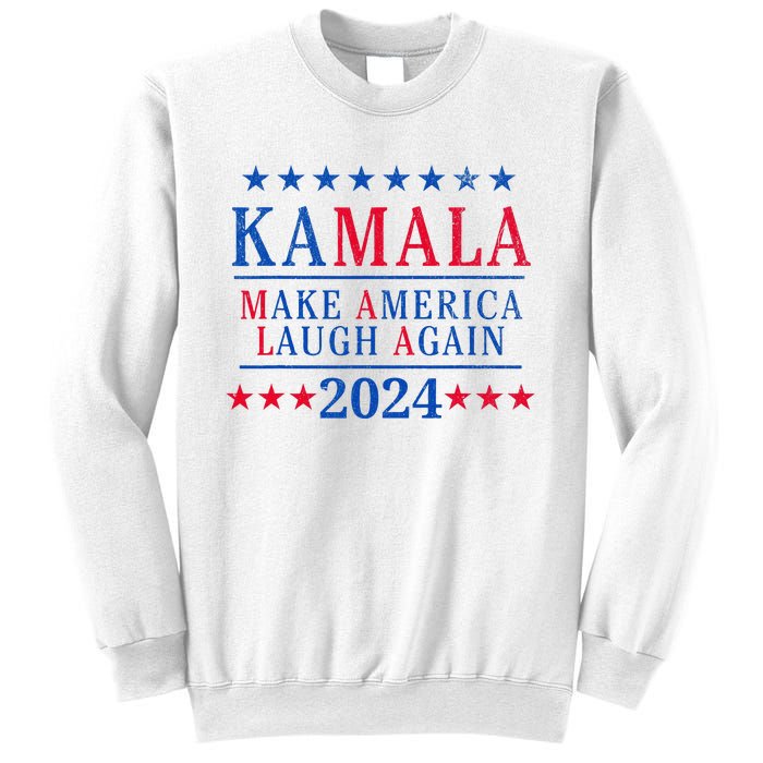 Vintage Kamala Make America Laugh Again Harris 2024 Election Sweatshirt