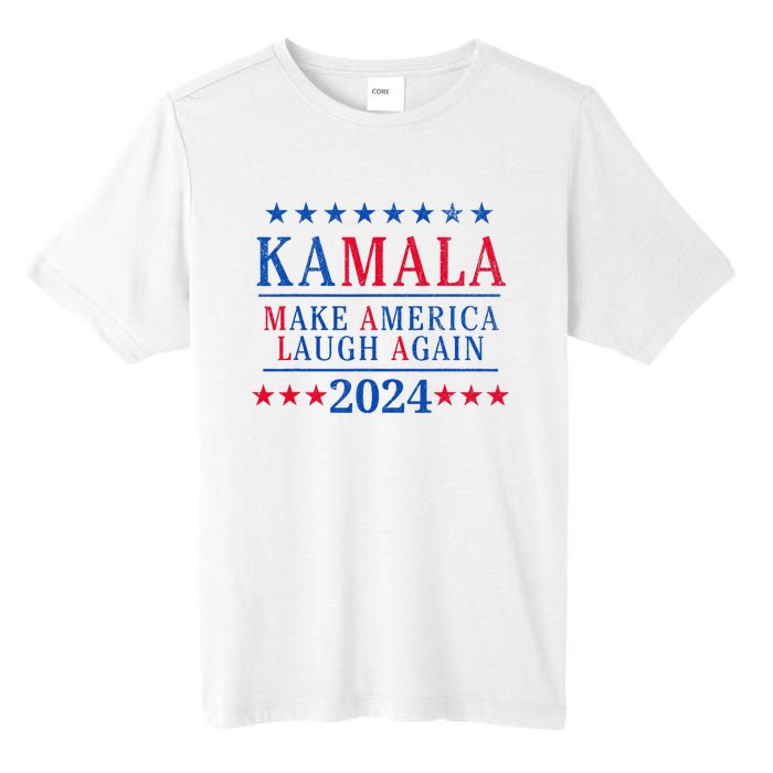 Vintage Kamala Make America Laugh Again Harris 2024 Election Tall Fusion ChromaSoft Performance T-Shirt