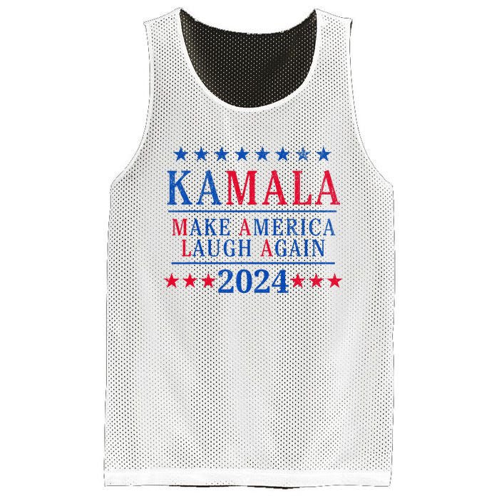 Vintage Kamala Make America Laugh Again Harris 2024 Election Mesh Reversible Basketball Jersey Tank