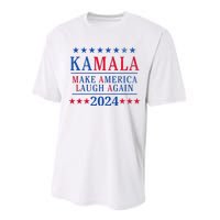 Vintage Kamala Make America Laugh Again Harris 2024 Election Performance Sprint T-Shirt