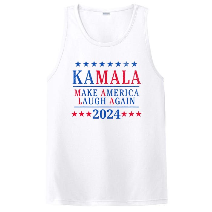 Vintage Kamala Make America Laugh Again Harris 2024 Election PosiCharge Competitor Tank