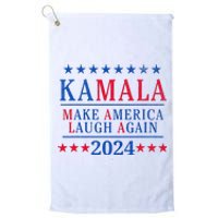 Vintage Kamala Make America Laugh Again Harris 2024 Election Platinum Collection Golf Towel