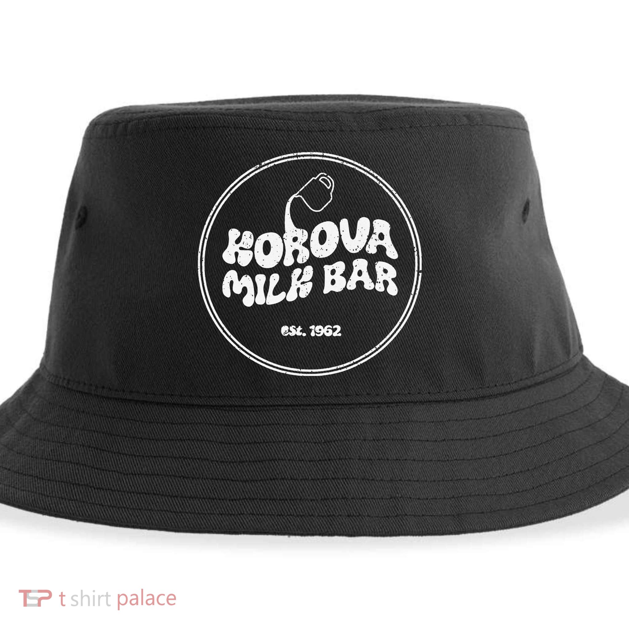 Vintage Korova Milk Bar Sustainable Bucket Hat
