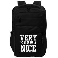 Very Kurwa Nice Retro Text Funny Impact Tech Backpack