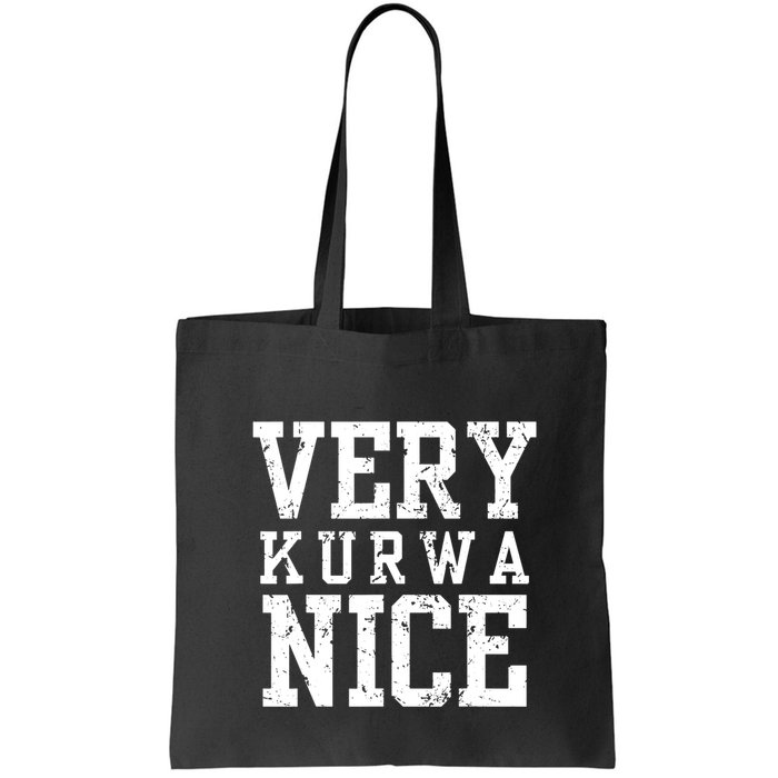 Very Kurwa Nice Retro Text Funny Bag