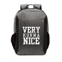 Very Kurwa Nice Retro Text Funny Vector Backpack