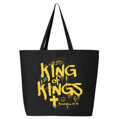 Vintage King Of Kings Graffiti Revelation 17 14 Jesus Faith 25L Jumbo Tote